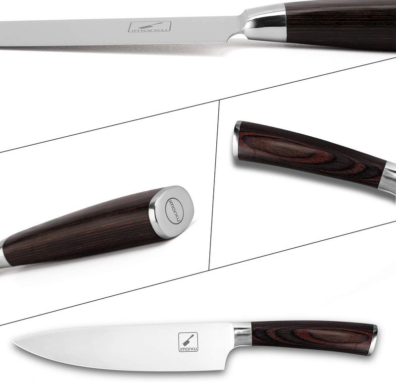imarku Chef Knife 8 inch, High-Carbon Stainless Steel Pro Kitchen Knife with Ergonomic Handle and Gift Box, Chef's Knives for Professional Use, Gifts for Men and Women - Image 5